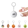 PU Foam Sports Ball Stress-Relief Keychain