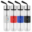 13.5oz Glass Water Bottle with Carry Strap and Stainless Lid