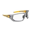 Miter® Protective Eyewear- Gray/Yellow Frame