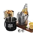1.6L Stainless Steel Ice Bucket with Oil/Water Filter