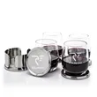 Baldoni Coasters & Crestview Stemless Wine Set