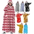 Wearable Blanket Hoodie,Oversized with Hood and Pocket