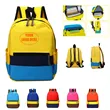 3-Color Patchwork Kids School Backpack