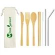 Custom Eco-Friendly Bamboo Dining Utensils Set- 7 Piece