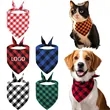 Pet Festival Grid Triangle Bandanna