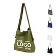 Casual Canvas Crossbody Tote Bag