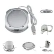 Silver USB Beverage Heater Tea Coffee Cup Electric Warmer
