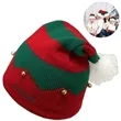 Christmas Striped Santa Hat Vintage Knitted Bells Cap
