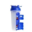 Shaker Bottle with Slideout Pill Box