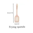 Personalized wooden frying spatula set, kitchen utensils.