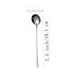 19.1  cm Personalized metal spoon, kitchen utensils.