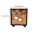 Personalized romantic wooden logo keepsakes.