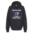 ADULT BLACK HOODED SWEATSHIRT