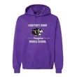 ADULT PURPLE HOODED SWEATSHIRT