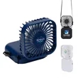 Whirlwind Mini Folding Rechargeable Fan with Lanyard