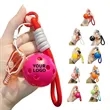 Mini Pickleball Ornament Keychain With Logo Position