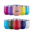 12 oz Double Wall Insulated Stainless Steel Wine Tumbler