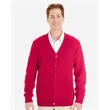 Harriton Men's Pilbloc™ V-Neck Button Cardigan Sweater
