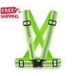 Adjustable Reflective Vest for Running and Cycling