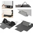 Stylish PU Leather Laptop Stand Foldable Ergonomic Riser