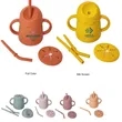 8.5 oz Sippy & Snack Cup Spill-Proof Toddler Training Cup