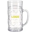 16oz. Clear Plastic Beer Mug Dishwasher-safe