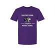 ADULT PURPLE SHORT SLEEVE DRY BLEND T SHIRT