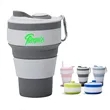 12oz Collapsible Silicone Coffee Cup With Straw
