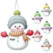 Acrylic Christmas Snowman Ornament For Tree And Home Decor