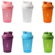 13.5 Ounce Round Protein Shaker Bottle BPA Free Plastic