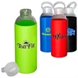 18 oz. Glass Water Bottle with Silicone Sleeve