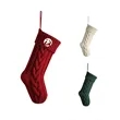 Christmas Stockings Cable Knitted 18 Inch Large Size