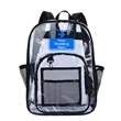 Clear Book Bag with Multi-pockets