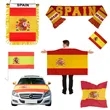 Spain World Cup Fan Set: Flags, Scarf & Car Accessories