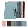 A4 Leather Clipboard Folder with Pen Holder
