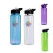 25Oz Plastic Sport Water Bottle with Flip Straw Lid