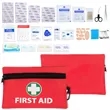 Portable 132-Piece First Aid Kit with Carabiner