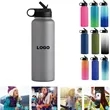 40 OZ Insulated Water Bottle With Straw Lid