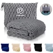 Portable travel blanket packable soft for airplane office