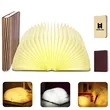 Novelty wooden book lamp LED night light for home library