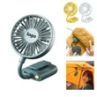 Portable Handheld Foldable Clip Fan With Rechargeable Batter