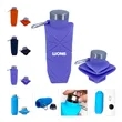 24 Oz Big Capacity Silicone Folding Sprots Water Bottle
