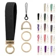 Durable Woven Elastic Wrist Keychain