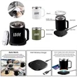 12Oz 2-in-1 Coffee Mug Warmer with 15W Wireless charger