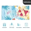 Dye Sublimated Gentle Texture Beach Towel