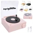 Retro Vinyl Record Style Bluetooth Speaker w/ Clock Display