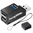 3-Port USB Hub Splitter High-Speed 5Gbps Adapter