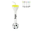 20 Oz Football Party Plastic Straw Cup