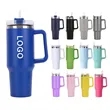 40oz Stainless Steel Travel Tumbler with Straw and Handle