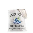 Blueberry Tote Bag: Lovers & Seller Gift